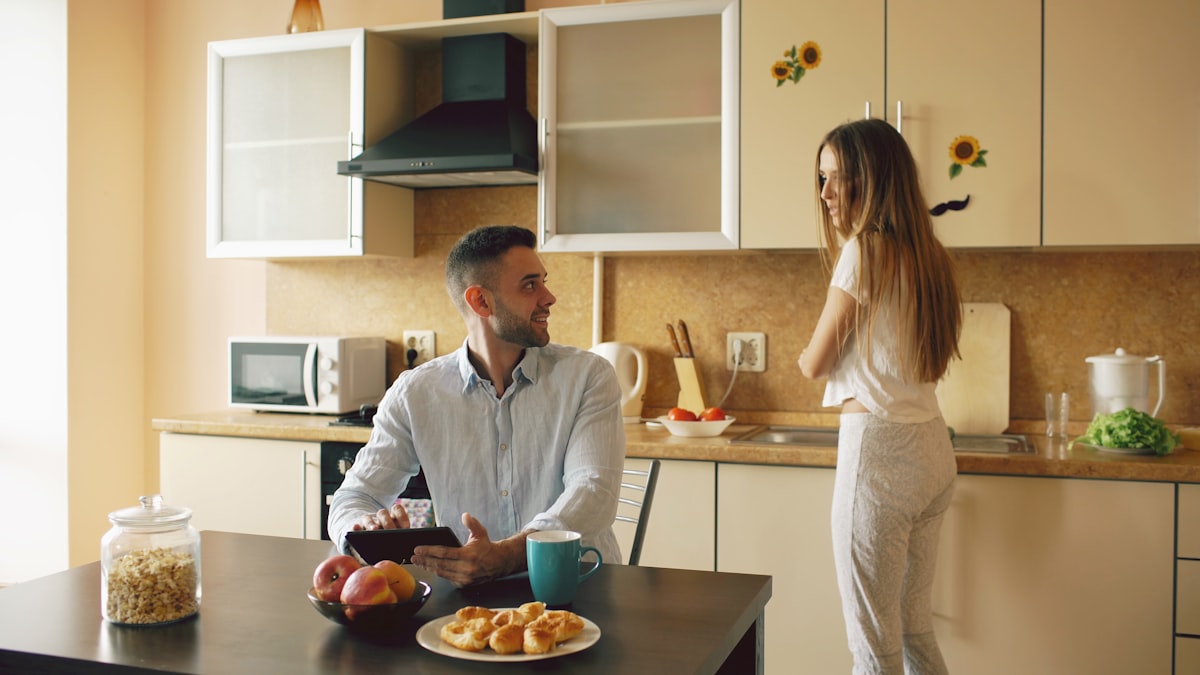 Fit man preparing nutritious meal